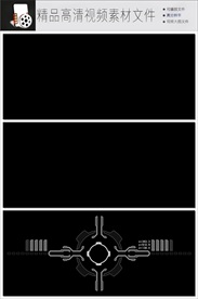 带通道的科技智能元素转场素材