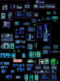 电视背景墙施工图