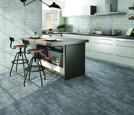 厨房 工业风 仿古砖