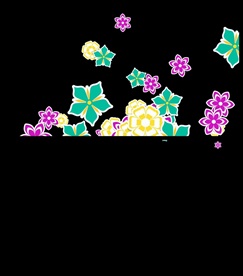 花朵飘舞散落遮罩特效转场视频