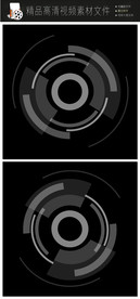 时尚唯美几何图形汇聚图形视频