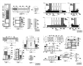 自助餐厅台施工图