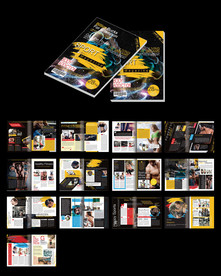 健身运动宣传画册cdr设计模板