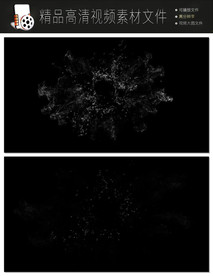 时尚唯美几何图形汇聚图形视频