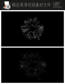 时尚唯美几何图形汇聚图形视频