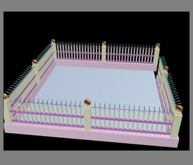 3DMAX围栏