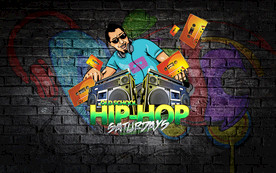 摇滚HIPHOP酒吧背景墙