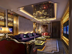 豪华 高端 ktv 包厢设计