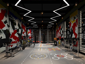 健身房 室内设计 场景