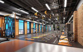 健身房 室内设计 场景