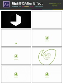 绘画动感跳动的水滴LOGO标志
