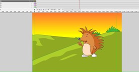 刺猬箭猪在说话动作5秒