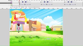 女孩在敲门的动画5秒