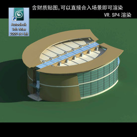 写字楼 现代办公楼 建筑模型图