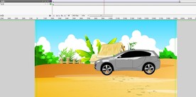 泥路上行驶的汽车5秒动画