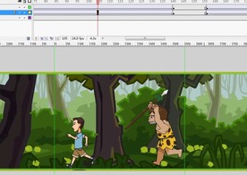 人物在丛林被野人追10秒