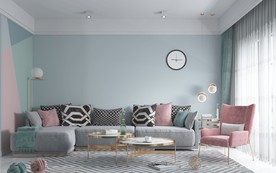现代沙发背景墙