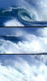 大气滂沱海浪翻滚实拍视频素材