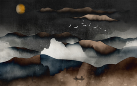 大型山水画 水墨山水画