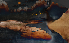 山水壁画 大型山水画