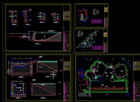 弧形游泳池施工图
