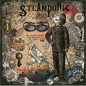 复古蒸汽朋克工业风装饰画