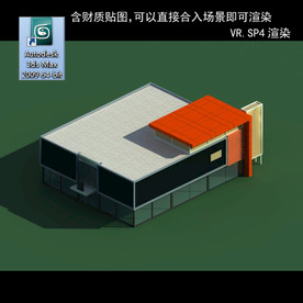 写字楼 现代办公楼 建筑模型图