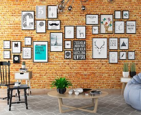 北欧装饰画背景墙