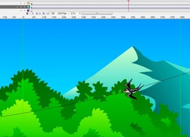 春天来了燕子在天空飞翔6秒动画