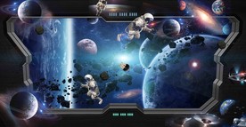 神秘星空星球背景墙壁画装饰画