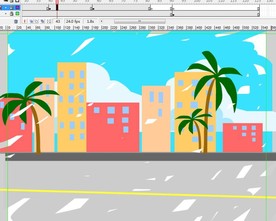 遮罩擦拭效果5秒马路上