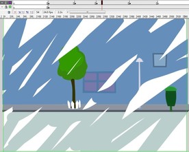 后巷路边擦拭遮罩运用动画5秒