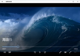 海浪潮水冲浪波涛风浪海滩