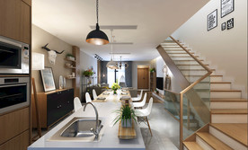 复式客厅模型和图片