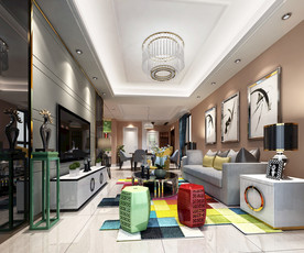 客厅模型和图片