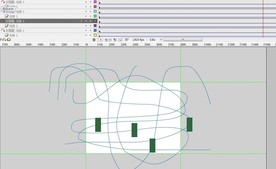 混乱的引导线应用6秒动画