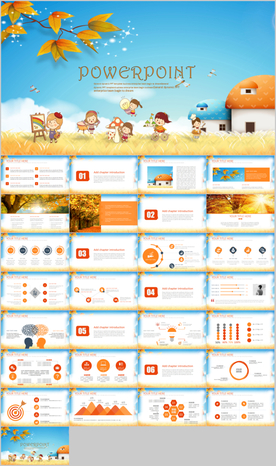 小学黑教师秋天的图画课件PPT