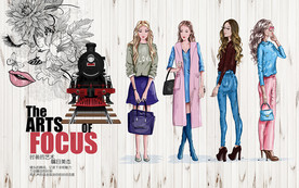 时尚美女背景墙