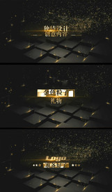 金色粒子黄金标题揭示主演字幕