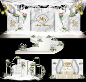 白色大理石主题婚礼