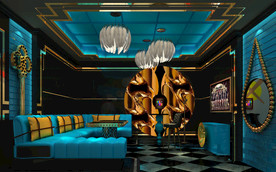 商务KTV包厢效果图施工图