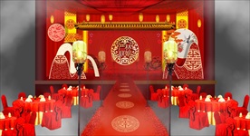 中式婚礼效果图设计