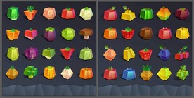 实用几何形果蔬图标