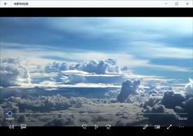 蓝天白云飞翔天空风景视频