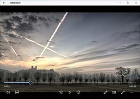 蓝天白云飞翔天空风景视频