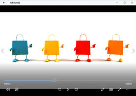 卡通购物袋跳舞