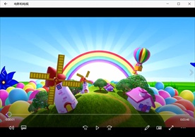 卡通旋转地球彩虹气球