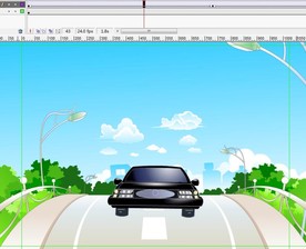 黑色车辆下坡6秒动画