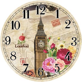 复古建筑大笨钟钟面