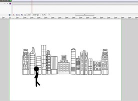 走路简单动画线条火柴人12秒